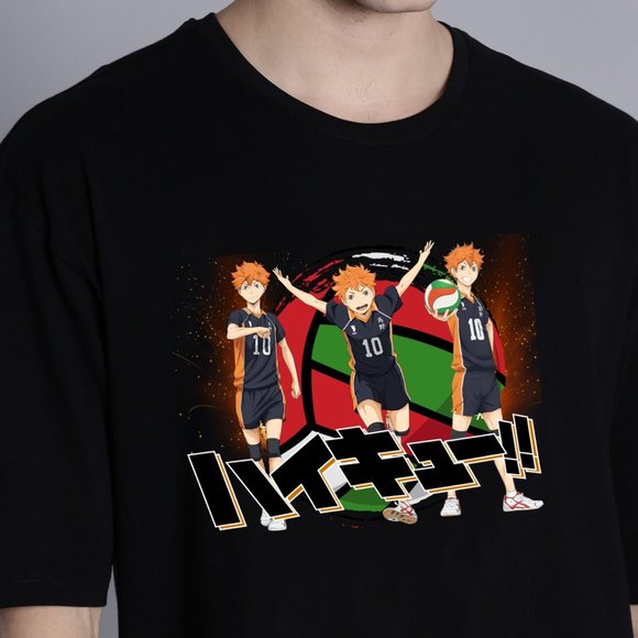Shoyo Hinata 10 Haikyuu Anime T-Shirt - Picture 1 of 1